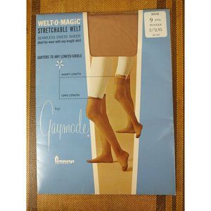 Sears Ultra Sheer Proportioned Fit Cling Alon Bare Beige size B tall